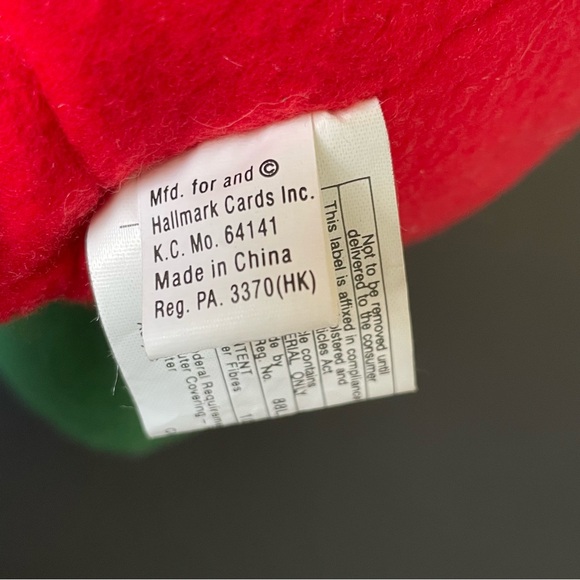 VINTAGE Hallmark Christmas CHRIS THE ELF TEDDY BEAR 12" Plush Stuffed Animal - Picture 11 of 16